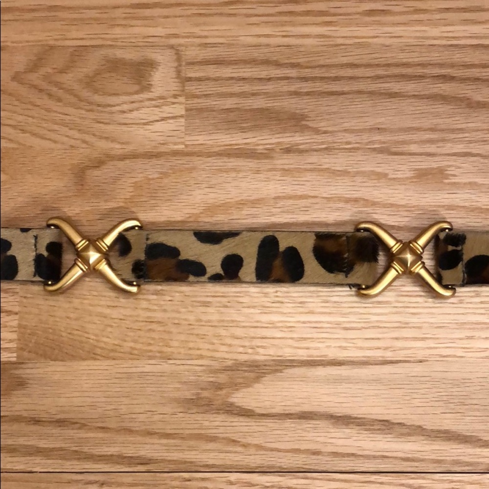Hyde Collection Animal Print W/Gold Accents Belt